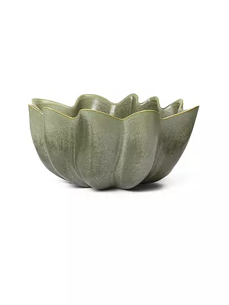 FERM LIVING | Keramik Schale NIUM 22cm Dark Sage | 
